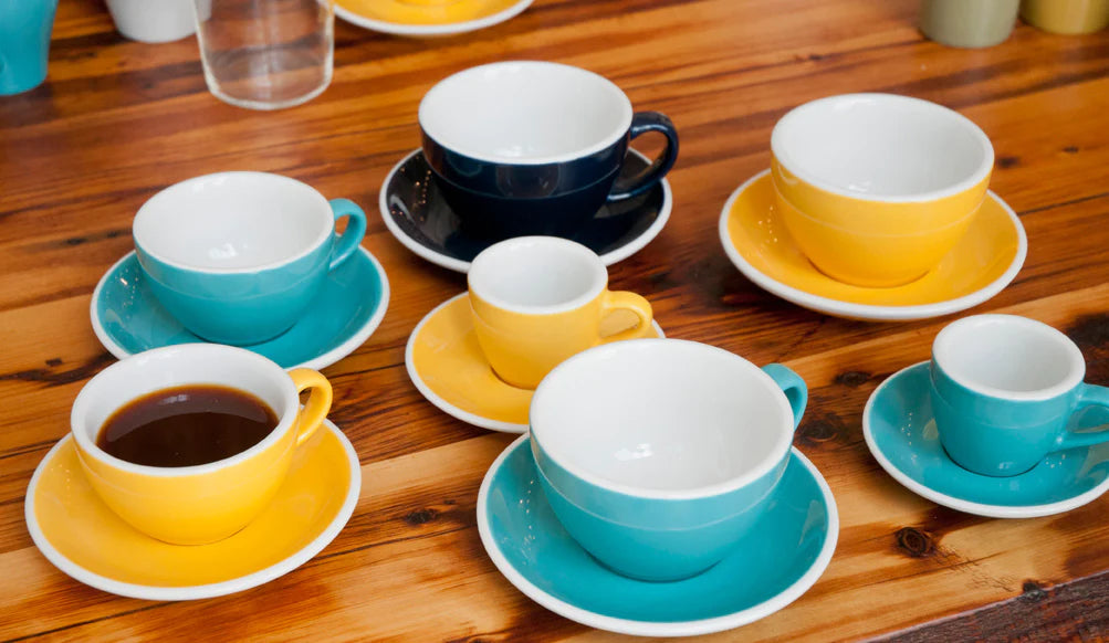 colorful cups