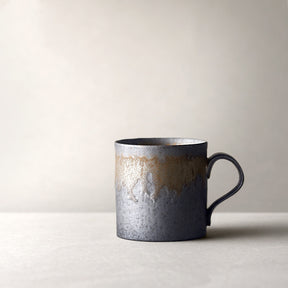 Vintage Antique-Style Grey Coffee Cup