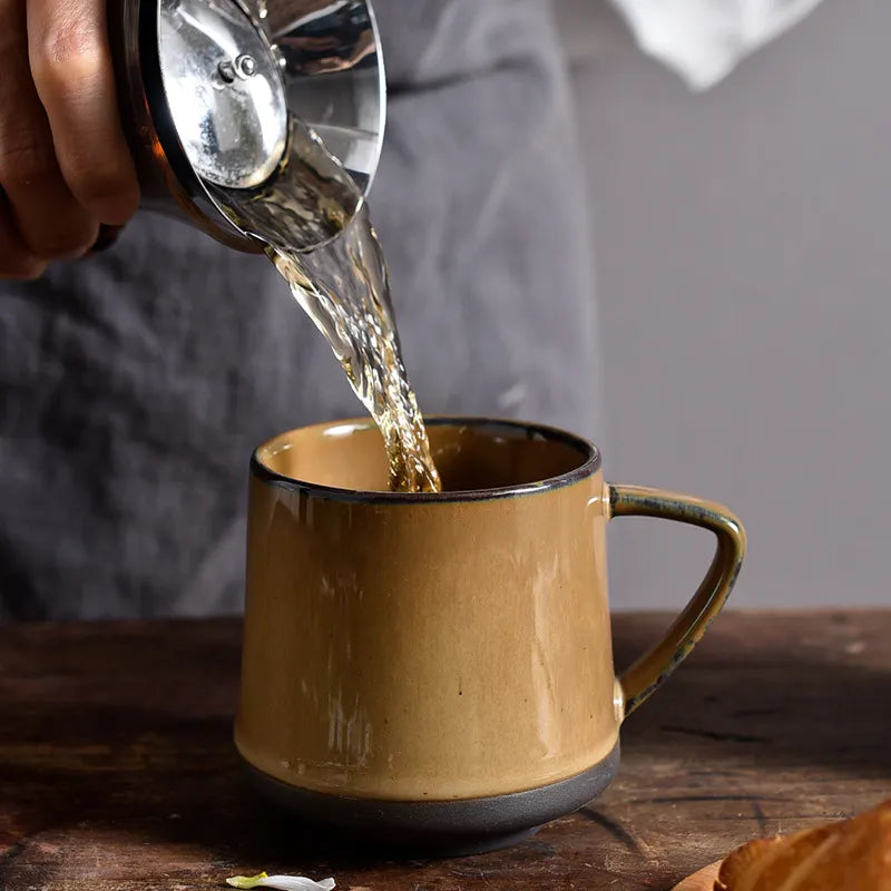 Unique and Stylish Retro Ceramic Coffee Cup