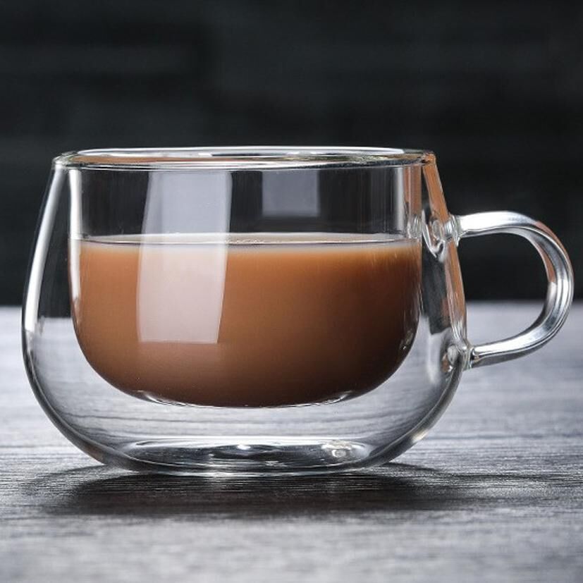 Double-Layer Glass Tea Cup