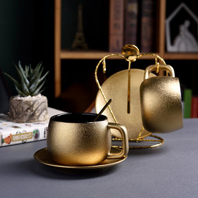 Gold Coffee Cup Set