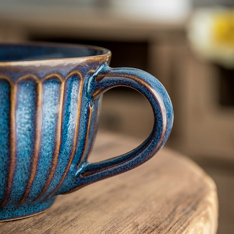 Stylish Big Head Blue Coffee Mug