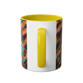 yellow water wave cup