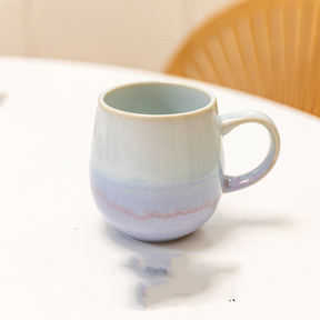 Large Gradient Ceramic Blue Coffee Mug