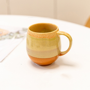 Large Gradient Ceramic Yellow Coffee Mug