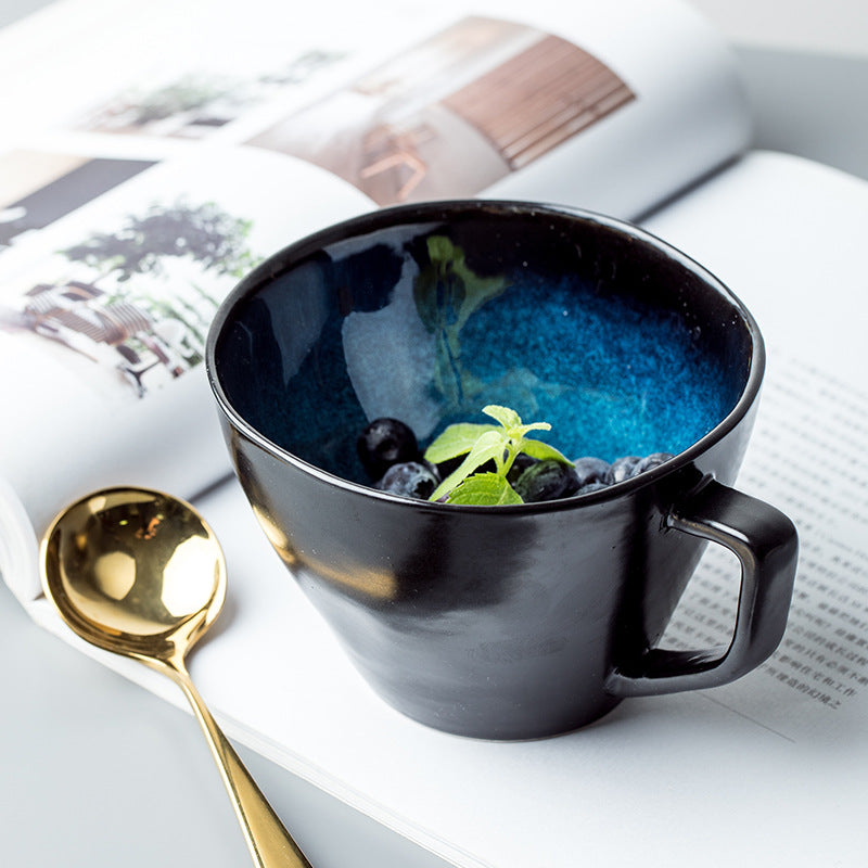 Magic Blue Artistic Ceramic Coffee Cup