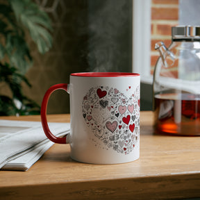 heart doodle coffee cup